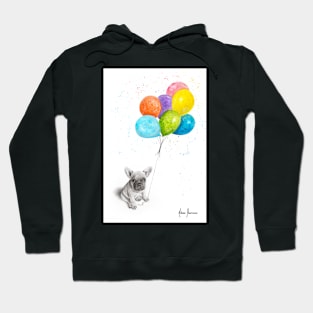 Little Frenchie and The Balloons Hoodie